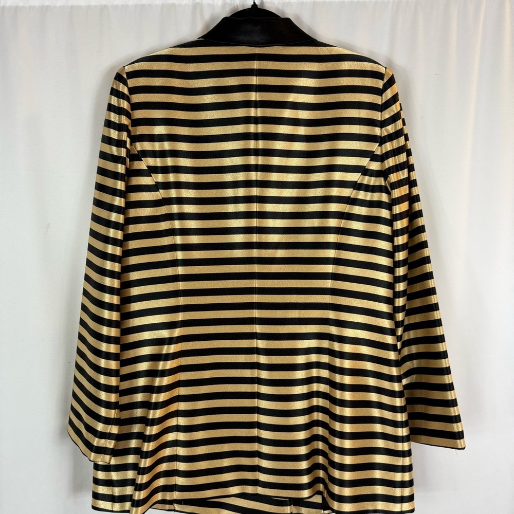 Vintage set Night studio New York size:12 color: gold, black striped print - Picture 9 of 17